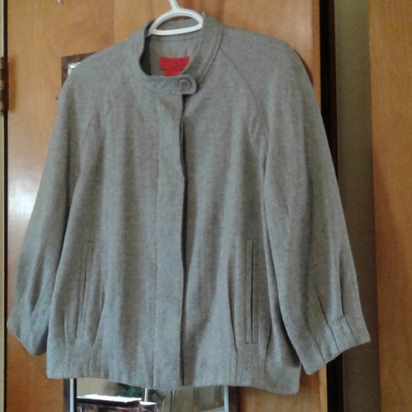 Joe Fresh Grey Flannel Bomber - Picture 1 of 4